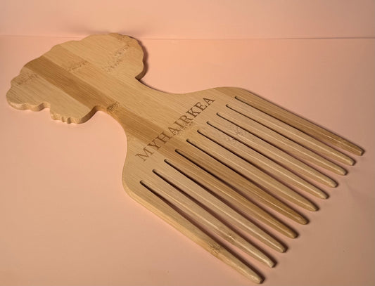 Afro Pick Comb | Wide-Tooth Detangler for Natural Hair